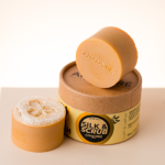 Натурален двустранен ексфолиращ сапун с луфа Silk Scrub Loofa